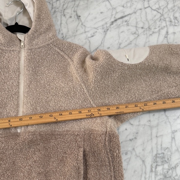 Outdoor Voices Colorblock Mega Fleece 1/2 Zip Oatmeal Amber Sz S - Picture 5 of 10